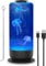 Quallen Lampe,Quallen lampe mit 7 Farbe&2 Lichtmodi,LED Fantasy Quallen Aquarium Lampe mit Geschwindigkeitskontrolle,Stimmungslicht für Zuhause Büro Dekor,Geschenk für Erwachsene Kinder (Schwarz)