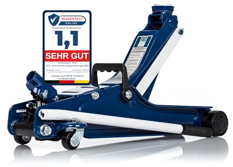 NTG Cric hydraulique Cric de manœuvre 2to 2000kg 85-375mm Lowliner Atelier Automobile, Parfait pour l'atelier à Domicile