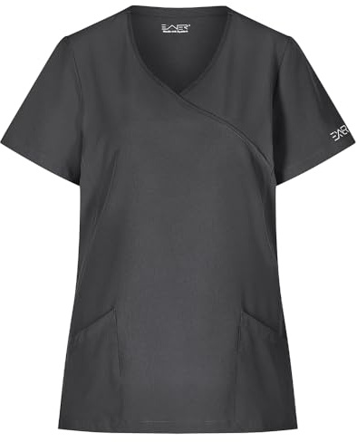 EXNER medizinischer Schlupf-Kasack, Slim fit Stretch, für Damen in Krankenpflege, Altenpflege, Kosmetik, Medizin, lieferbar in weiß, grau, schwarz, blau, rot, von Größe XS-2XL