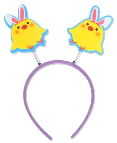 YiQinzcxg Oster-Stirnbänder, Osterhasen-Ohr-Stirnband, Huhn-Stirnband, Party, Urlaub, Dekoration, Fotokabinen-Requisiten, Geschenke, Osterhasen-Ohren-Haarband