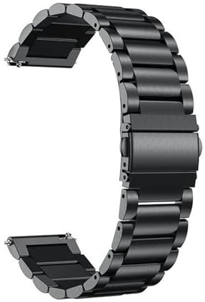 Factorys Metall Armband 22mm Kompatibel mit Pebble Time Steel für Herren Damen, Edelstahl Ersatzarmband Uhrenarmband für Pebble Time Steel