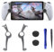 DLseego Striscia Decorativa per Playstation Portal Remote Player PS5 Console,Rimovibile con Strumenti per Il Montaggio e Lo Smontaggio con 2 Thumbsticks Copri Joystick di Gioco per PS Portal,Grigio