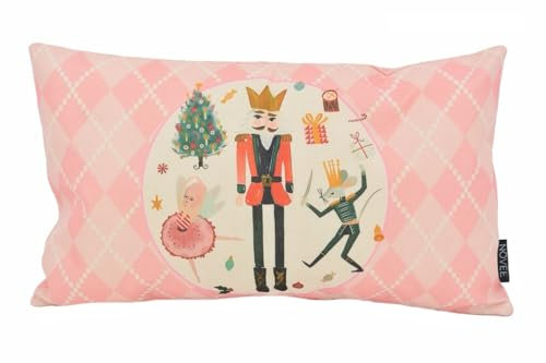 Nussknacker Rosa | 30 x 50 cm | Kissenbezug | Baumwolle/Leinen