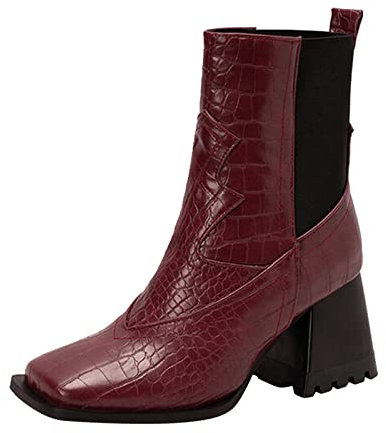 Stivaletti Marroni Donna Stivali da Donna Marroni Stivali Texani Donna Stivali Moto Enduro 44 Stivali Donna Invernali Stivali Alti sopra Il Ginocchio Texani Snow Impermeabile,