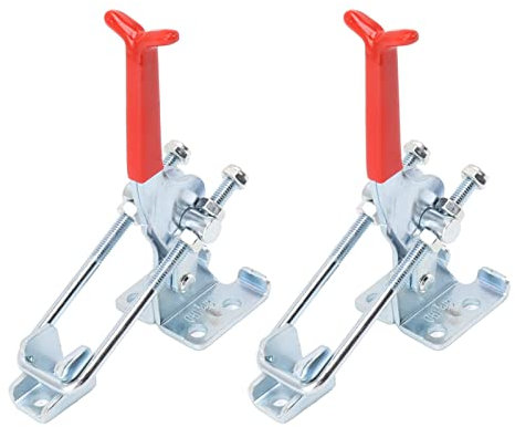 2PCS Adjustable Toggle Clamp U Bolt Iron Zinc Plating Heavy Duty Quick Release Fixture Clamp for Box Door