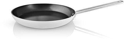 Eva Trio White Line Poêle à frire en céramique Slip-Let® avec revêtement anti-adhésif 28 cm, idéale pour tout, des croûtes croustillantes aux ingrédients délicats - Blanc