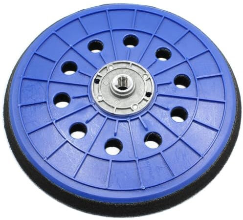 9inch 10 Hole Backup Pad with 14mm Thread Sander Pad Sanding Discs Drywall Sander and Orbital Replacement 203 mm Medium Hard