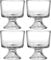 Chabrias Ltd 4 Pack Sundae Glasses - 10oz (296ml) Crystal Clear Glass Dessert Dishes, Mini Trifle Punch Bowl Set - Dishwasher Safe Glass Dessert Cups for Ice Cream, Pudding, and Parfaits
