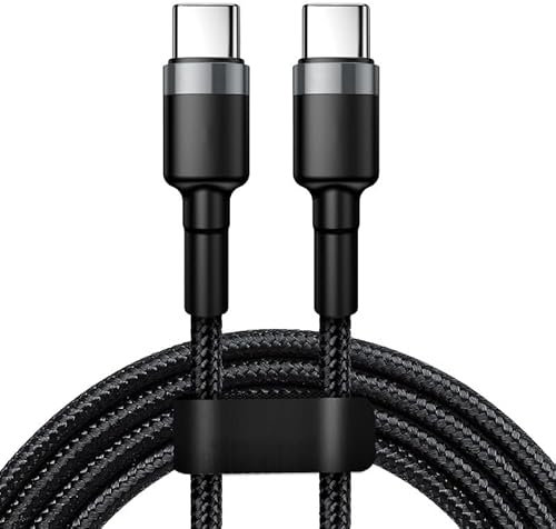 Cable USB C a USB C, PD 120 W Super Carga para Samsung S24 S23 USB C a USB Tipo C Cable para Pro Max Xiaomi 11 4.0 Cargador rápido