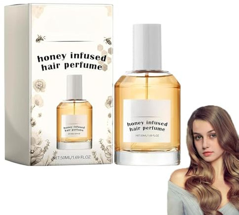 Perfume para el cabello con infusión de miel, spray hidratante y nutritivo para dar brillo al cabello, perfume con feromonas para el cabello, bruma para el cabello con perfume antiencrespamiento para