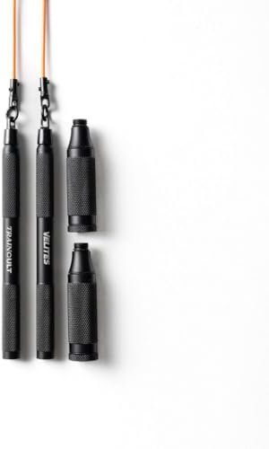Velites Cyclone Jump Rope Springseil, ultraleicht, Premium-Design für doppelte Unders und Crossovers, abnehmbarer Griff und 360-Grad-System (TC Edition)