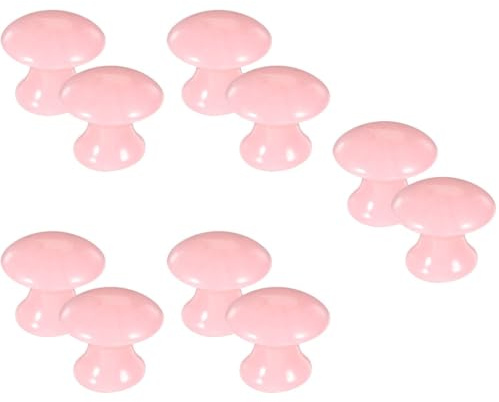 Beavorty 5 Sätze Gua Sha Pilz-werkzeug Unterlage Maske Schaber Gerät Entferner Reinigungsmittel Massage Kratzer Nase Gesichts- Haut Bausatz Stein Kratzen Rosa Harz 2 Stück * 5