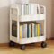 SUPYINI 3 Layer White Storage Trolley Cart mit Rädern, Mobiler Utility Cart für Küchen Wohnzimmer Schlafzimmer, Stabile Organisation und Lagerlösungen