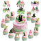 19 Stück Tortendeko Set,Cake Topper Geburtstag, Deko Torte, Kuchen Deko, Tortenaufleger, Geburtstagskuchen Deko, Happy Birthday Dekoration mit Party Deko Brille für Kindergeburtstag & Motto Party