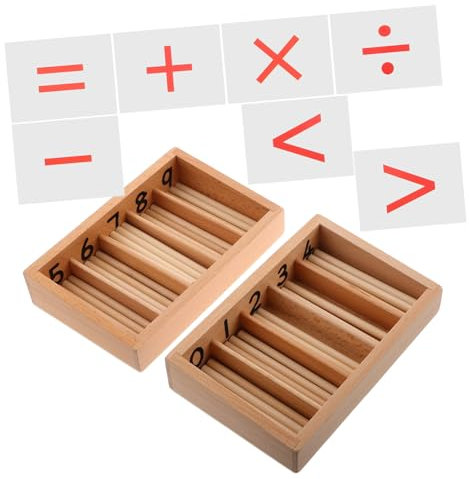 JOINPAYA 1set Montessori Math Learning Toys for Toddlers Spindle Box for Enhancing Logical Thinking and Spatial Awareness for Early Education and Home Learning Activities