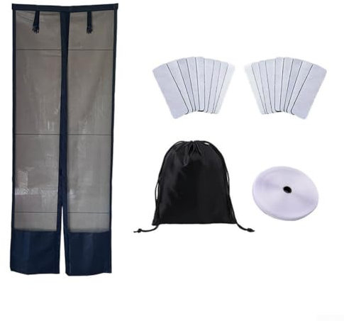 Zanzariera magnetica per camper, per porta scorrevole, compatibile con vari modelli di furgoni, per campeggio, 70 x 200 cm