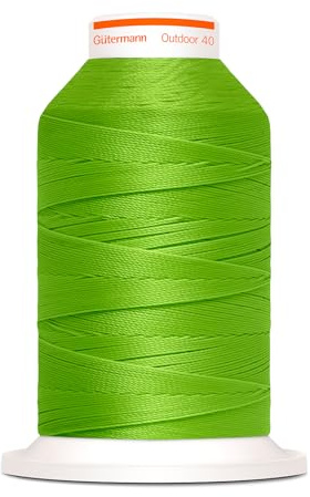 Gütermann Nähgarn Outdoor 400m UV-Beständig Farbecht Witterungsbeständig Nähprojekte Nähen Nähzubehör (8530 - gelbgrün)
