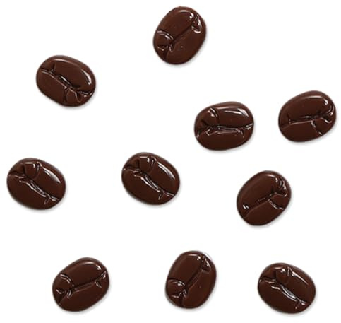 ROKZELT 10 Stücks Lustige Kaffeebohnen Magnete für Magnettafel, lustige Kühlschrankmagnete Stark Dekorative Kühlschrank, Whiteboard, Pinnwand, Küche, Kinder und Erwachsene Geschenk