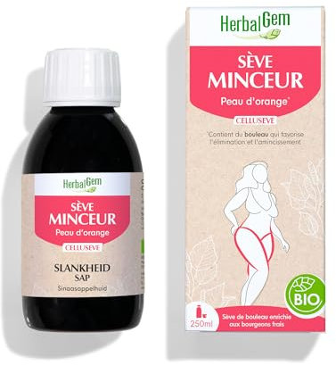 HerbalGem - Cellusève - À Base De Sève De Bouleau Fraîche - Enrichi Aux Bourgeons - Recette Traditionnelle - Certifié Bio - 250 ml