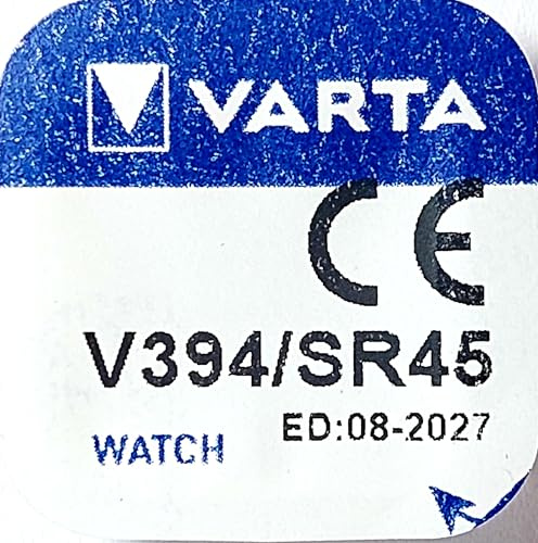 VARTA Pile oxyde Argent pour montres V394 (SR45) 1.55 Volt