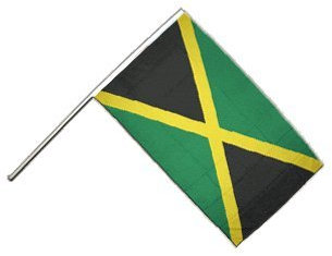 Digni Drapeau Jamaique sur hampe - 60 x 90 cm