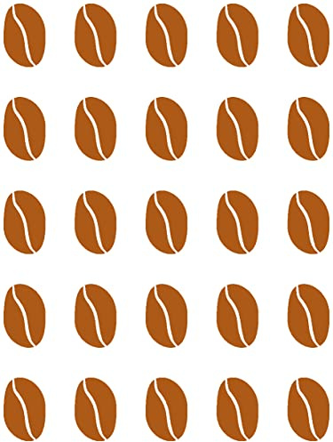 Samunshi® Wandtattoo Kaffeebohnen Wandtattoo Kaffee Küche 15 x 20cm haselnuss-braun