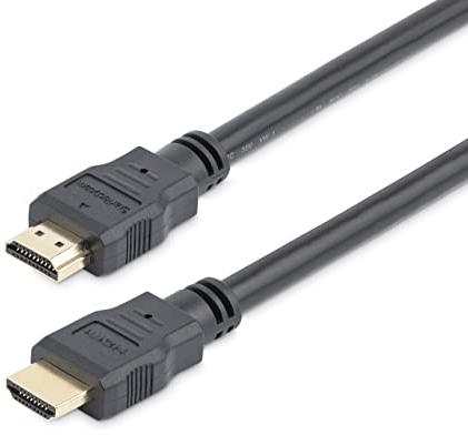 StarTech.com Cable HDMI de 1m - Cable HDMI de Alta Velocidad con Ethernet de 4K - Vídeo UHD de 4K a 30Hz - Cable HDMI 1.4 - para Monitores, Proyectores TV HDMI Ultra HD - Cable HDMI Negro (HDMM1M)