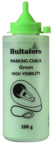 Hultafors gesso per linee a gesso Verde neon 200g I Per uso interno &esterno I Per linee luminose, precise e di lunga durata I Colore intenso grazie all'alta percentuale di pigmenti colorati I 652733