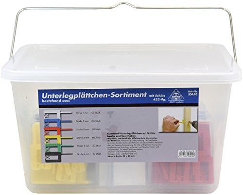 HaWe 534.10 Unterlegplättchen Set mit Schlitz, 430-teilig