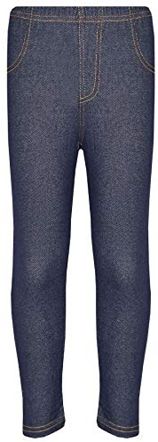 A2Z 4 Kids Girls Blue Stretchy Denim Jeggings Stylish Skinny Fashion Tights | Soft Stretch Slim Fit Jeans Trousers Leggings Girls Ages 5 to 13 Years Wear