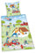 Herding Young Collection Bettwäsche-Set, Feuerwehr-Wendemotiv, Bettbezug 135 x 200cm, Kopfkissenbezug 80 x 80cm, Baumwolle/Renforcé