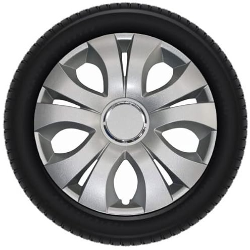 Vivol Radkappen Satz Top Ring 15 Zoll Silber Metallic