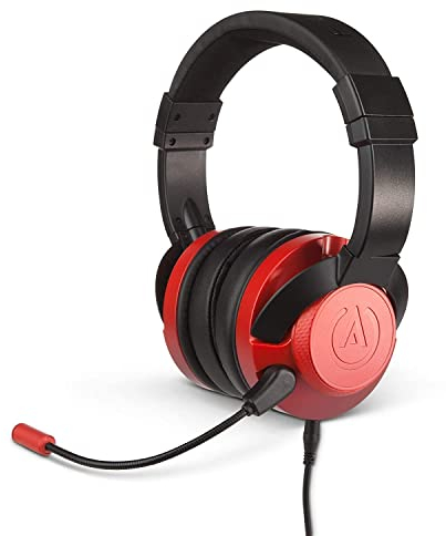 PowerA Fusion 1512376-01 - Auriculares de juego con cable, color rojo decolorado (Crimson Fade)