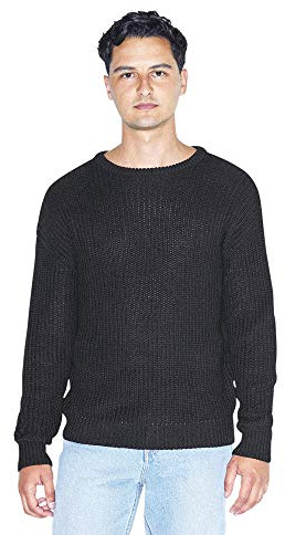 American Apparel Men's Fisherman's Long-Sleeve Pullover Knit Sweater