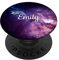 PopSockets Emily Name Geschenk - Galaxie-Motiv Emily PopSockets PopGrip: Ausziehbarer Sockel und Griff für Handys/Tablets mit Tauschbarem Top