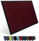Entrando Fußmatte 40x60 cm waschbar & wetterfest – Schmutzfangmatte für Innenbereich & Außenbereich, mit Gummirücken, saugstark & farbecht, Türmatte Flur (Rot Schwarz)
