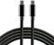 everActive USB-C PD Kabel, Nylonkabel, mit 60W Schnellladeunterstützung, Power Delivery 3 A, 100 cm lang, Modell: CBB-1PD3, schwarz, 1m