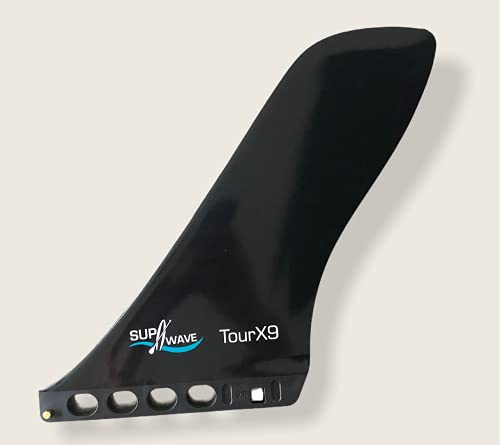 SUPwave Touring Finne Tour X9, 9.0 Click in Fin für US Box Ersatz für Longboard/SUP/Stand Up Paddleboard