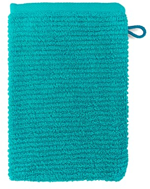 Möve Elements Waschhandschuh 20 x 15 cm aus 100% Baumwolle, Ocean
