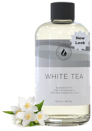 Essential Oil / Reed Diffuser Oil for Reed Reed Diffuser Reed Diffuser Oil Sticks for Electric Diffuser Oil Machine and Oil Warmer - Natural Organic White Tea Diffuser Oil - Long Lasting Fragrance