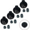 4x Oven Cooker Black Hob Flame Burner Hotplate Control Switch Knobs For Diplomat Flavel