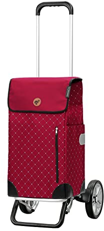 ANDERSEN Einkaufstrolley - Alu Star Shopper Sofia rot 43 L einkaufen, groß, Aluminium, höhenverstellbar, Räder abnehmbar