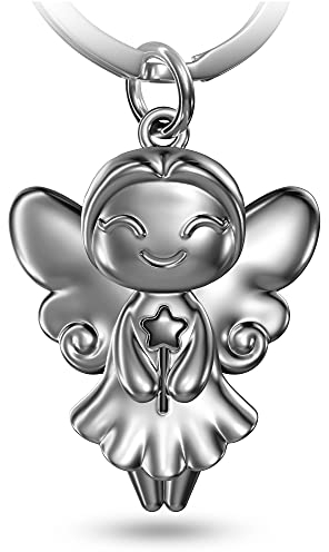 FABACH Glücksfee Schlüsselanhänger Fairy - Gute Wünsche Schutzengel Schlüsselanhänger - Schutzengel Glücksbringer Engel Anhänger Fee - Viel Erfolg Geschenk Viel Glück