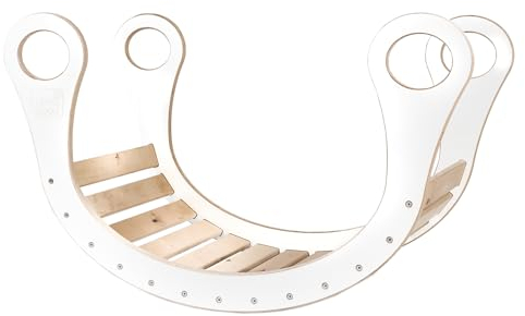 Good Wood Kletterbogen Aus Holz Wippen Kinder Klettergerüst Indoor Klettern Weiß
