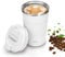 Artlive Coffee Cup Reusable, Insulated & Double Wall Travel Mug - Travel Cup Thermal Stainless Steel Eco-Friendly with Screw Lid - Hot & Cold Coffee Mug (WhiteGrip, 380 ml)