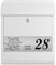 banjado® Briefkasten personalisiert mit graviertem Namensschild in Silber/Briefkasten weiß 39x47x14cm / Briefkasten mit Hausnummer, Namen & Motiv Dezente Ranke/Briefkasten mit Zeitungsfach