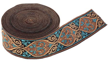 zalati 5 Meter langes Bordürenband, Vintage, bestickt, für Bastelarbeiten, Dekorationen