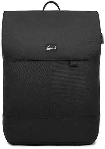 LOVEVOOK Rucksack Damen, 17 Zoll Laptop Rucksack Schulrucksack Mädchen Teenager mit Laptopfach & Anti Diebstahl Daypack Elegant für Reisen, Uni, Schule u. Büro, Schwarz