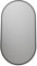 BERNSTEIN® LED Badezimmerspiegel 8144 2.0 oval mit Leichtmetallrahmen in Schwarz Wandmontage, Warm-/Kaltlichteinstellung Wandspiegel mit Spiegelheizung, Aluminiumrahmen, 55 x 100 cm