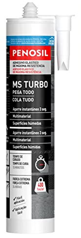 ADHESIVO SELLADOR POLIMERO AGARRE 3 SEGUNDOS NEGRO TURBO PENOSIL 290 ML